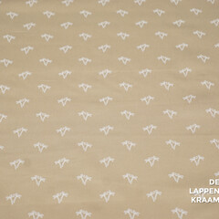  Katoen beige met palmboompjes