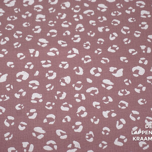  Hydrofiel met dierenpootjes oud roze