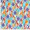 Stretch viscose stof met ikatprint aqua