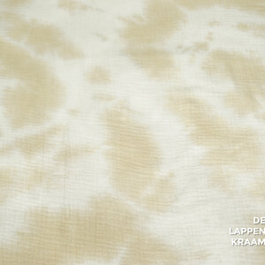 Hydrofiel met tie dye print wit