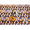 Coupon 982 Polyester viscose stretch lila retroprint 170 x 145 cm