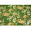Coupon 676 Viscose groen met oranje witte bloem 170 x 140 cm