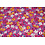 Coupon 668 Viscose magenta met bloemetjes 170 x 140 cm