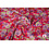 Coupon 589 Viscose fuchsia met roze en gele bloemen 170 x 140 cm