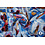 Coupon 454 Viscose met blauwe vlekkenprint 170 x 140 cm