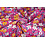 Coupon 668 Viscose magenta met bloemetjes 170 x 140 cm