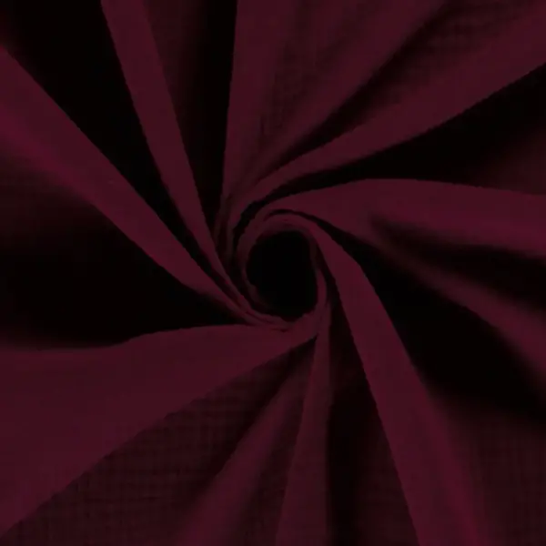 Basic Mousseline stof licht bordeaux
