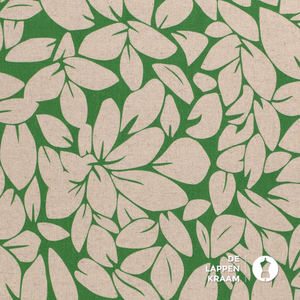 *** Linnenmix groen met bladeren