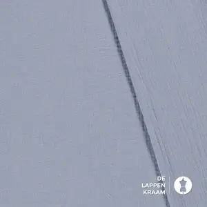  Mousseline stof jeansblauw