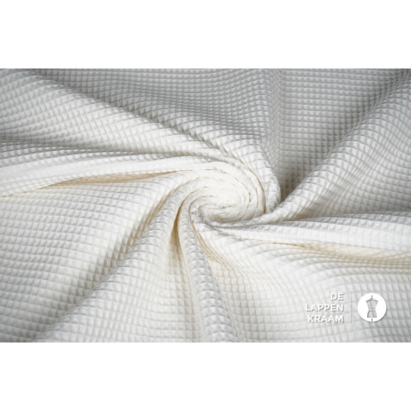 Basic Wafeldoek stof ecru