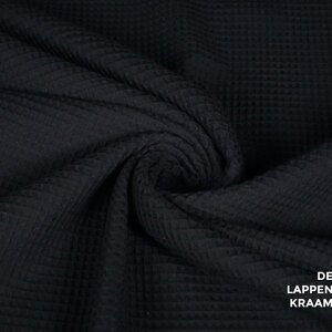  Wafeldoek zwart
