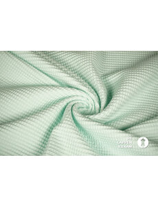 Basic Wafeldoek donker mintgroen