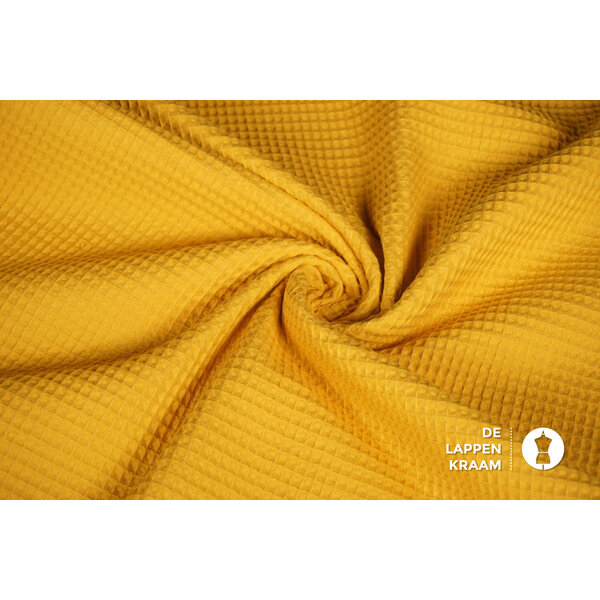 Basic Wafeldoek okergeel