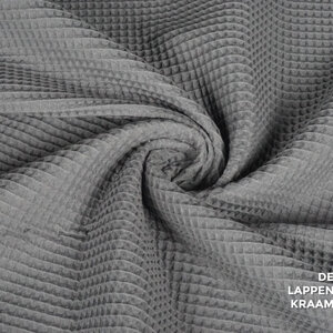  Wafeldoek donker grijs