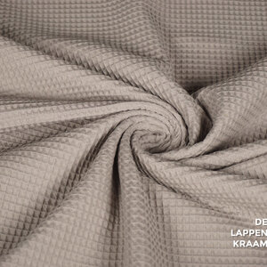  Wafeldoek taupe