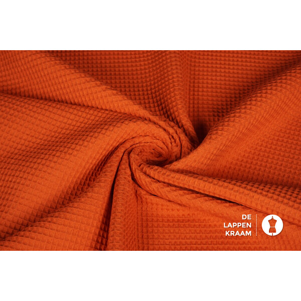 Basic Wafeldoek stof licht brique