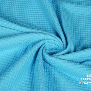  Wafeldoek aqua