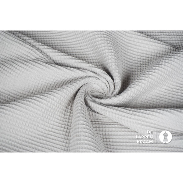 Basic Wafeldoek stof grijs