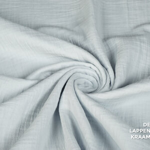 Mousseline stof lichtblauw