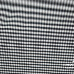  Bengaline zwart wit mini ruitje