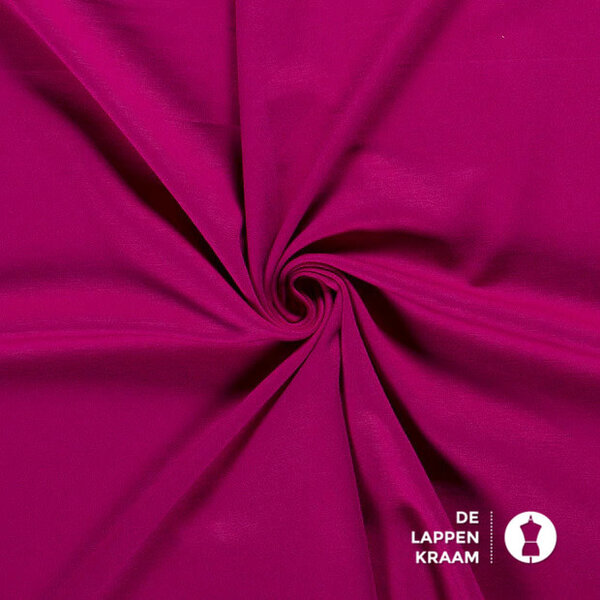 Basic Punta di Roma stof dikke kwaliteit fuchsia