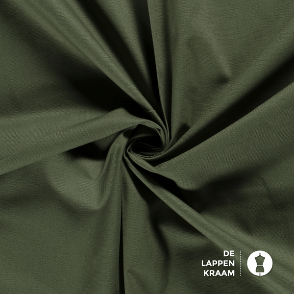 Basic Canvas stof donkergroen