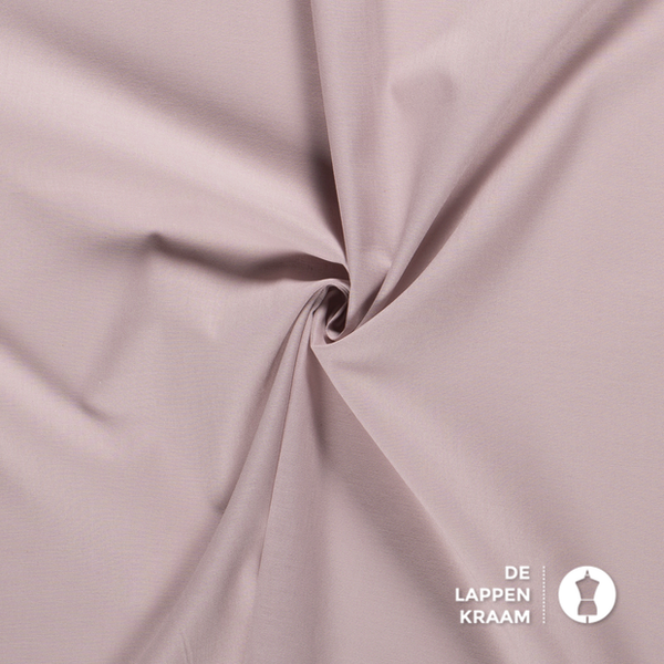 Basic Uni katoen stof licht oudroze
