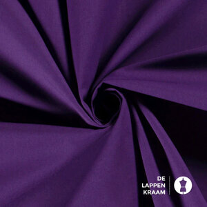 Basic Uni katoen donkerpaars