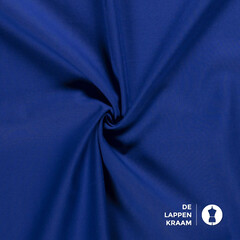Basic Uni katoen kobalt blauw