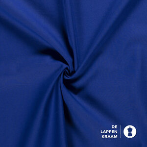 Basic Uni katoen kobalt blauw