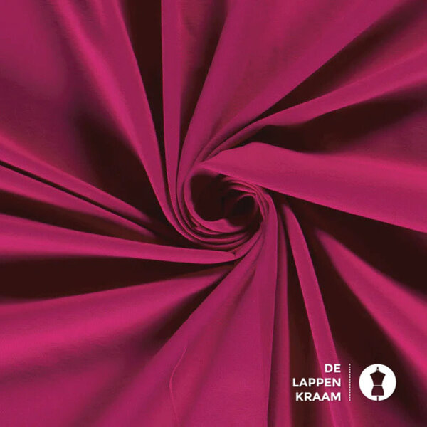 Basic Katoenen tricot stof zware kwaliteit fuchsia