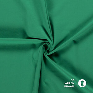 Basic Katoenen tricot zware kwaliteit groen