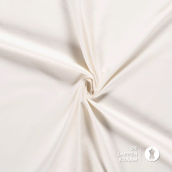 Basic Katoenen tricot zware kwaliteit off white