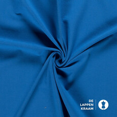  Katoenen tricot zware kwaliteit fel blauw