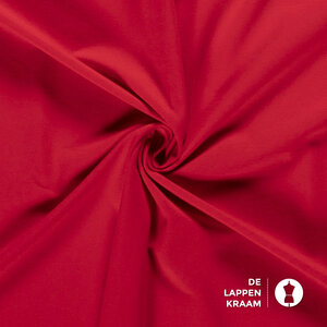 Basic Katoenen tricot zware kwaliteit rood