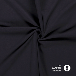 Basic Katoenen tricot zware kwaliteit donkerblauw