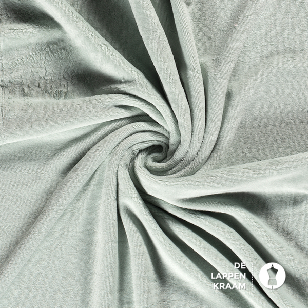 Basic Bamboe fleece badstof mintgroen