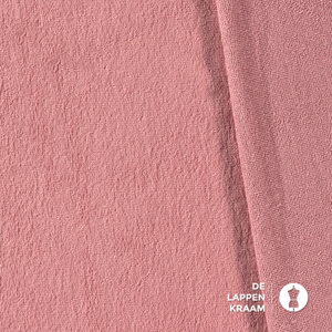 Basic Bamboe fleece badstof donker roze