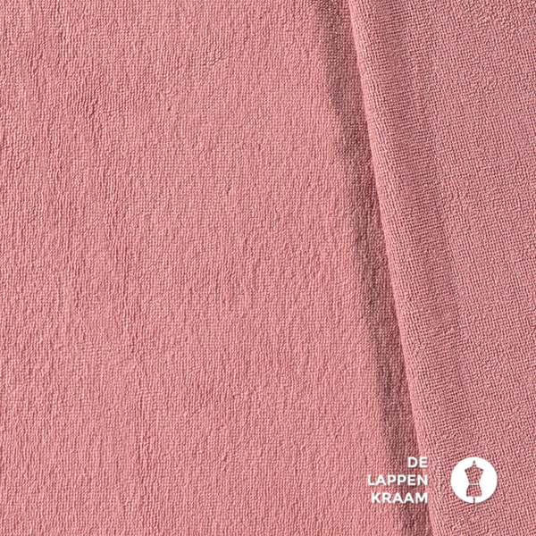 Basic Bamboe fleece badstof donker roze
