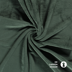 Basic Bamboe fleece badstof donkergroen