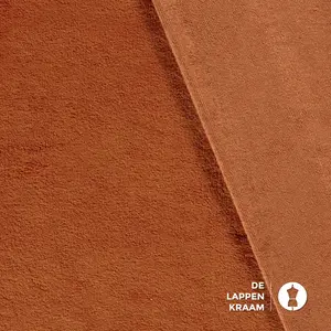 Basic Bamboe fleece badstof brique