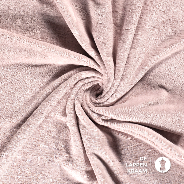 Basic Bamboe fleece badstof licht roze