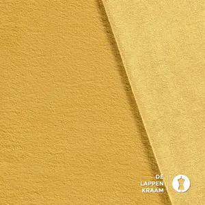 Basic Bamboe fleece badstof okergeel