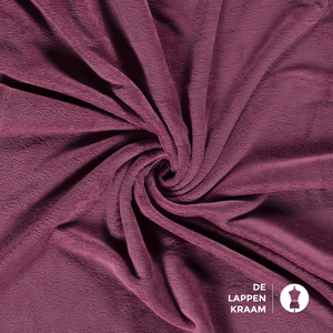 Basic Bamboe fleece badstof oud roze