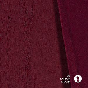 Basic Bamboe fleece badstof bordeaux