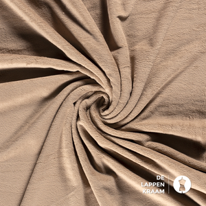 Basic Bamboe fleece badstof camel