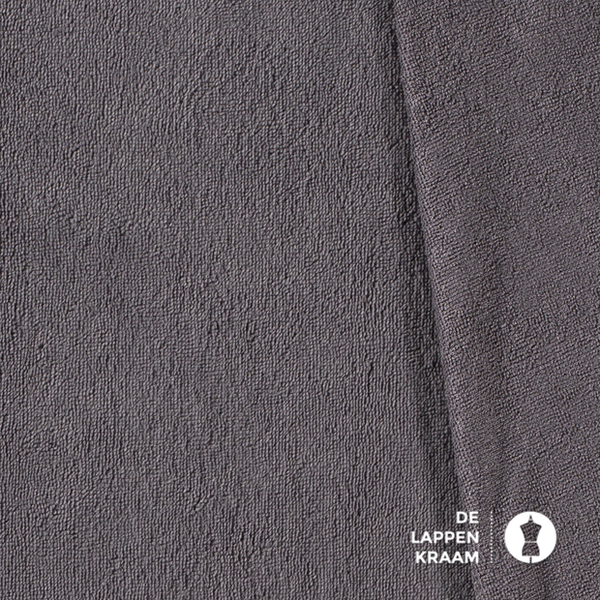 Basic Bamboe fleece badstof donker grijs
