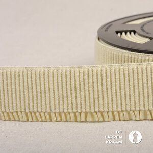  Ruche elastiek 60mm ecru