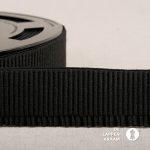  Ruche elastiek 60mm zwart