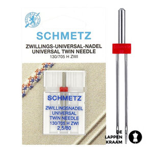 Schmetz Tweeling naald 2,5/80